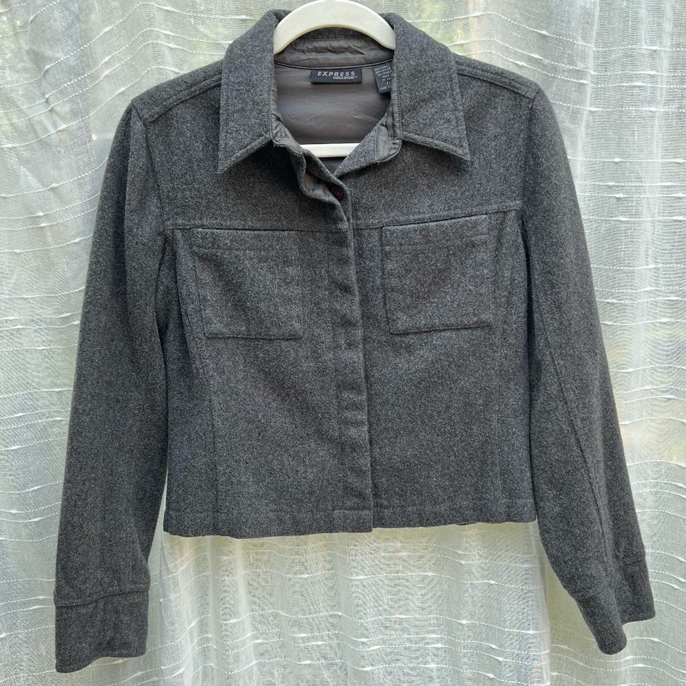 Vintage Express World Brand Wool Blend Shacket size 7/8